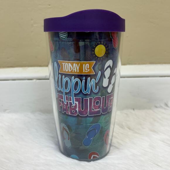 Tervis Today Is Flippin' Fabulous Flip-Flop 16 oz Insulated Tumbler - Picture 1 of 5